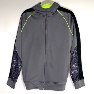 REEBOK grey zip up hoodie (Boys 14-16)